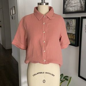 Mod Ref Salmon Blouse Size XS